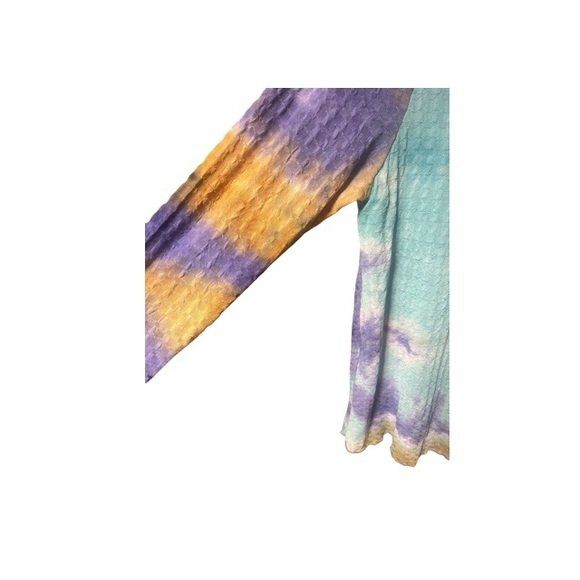 LOGO Layers By Lori Goldstein Printed Scoop Neck Top - Picture 3 of 7